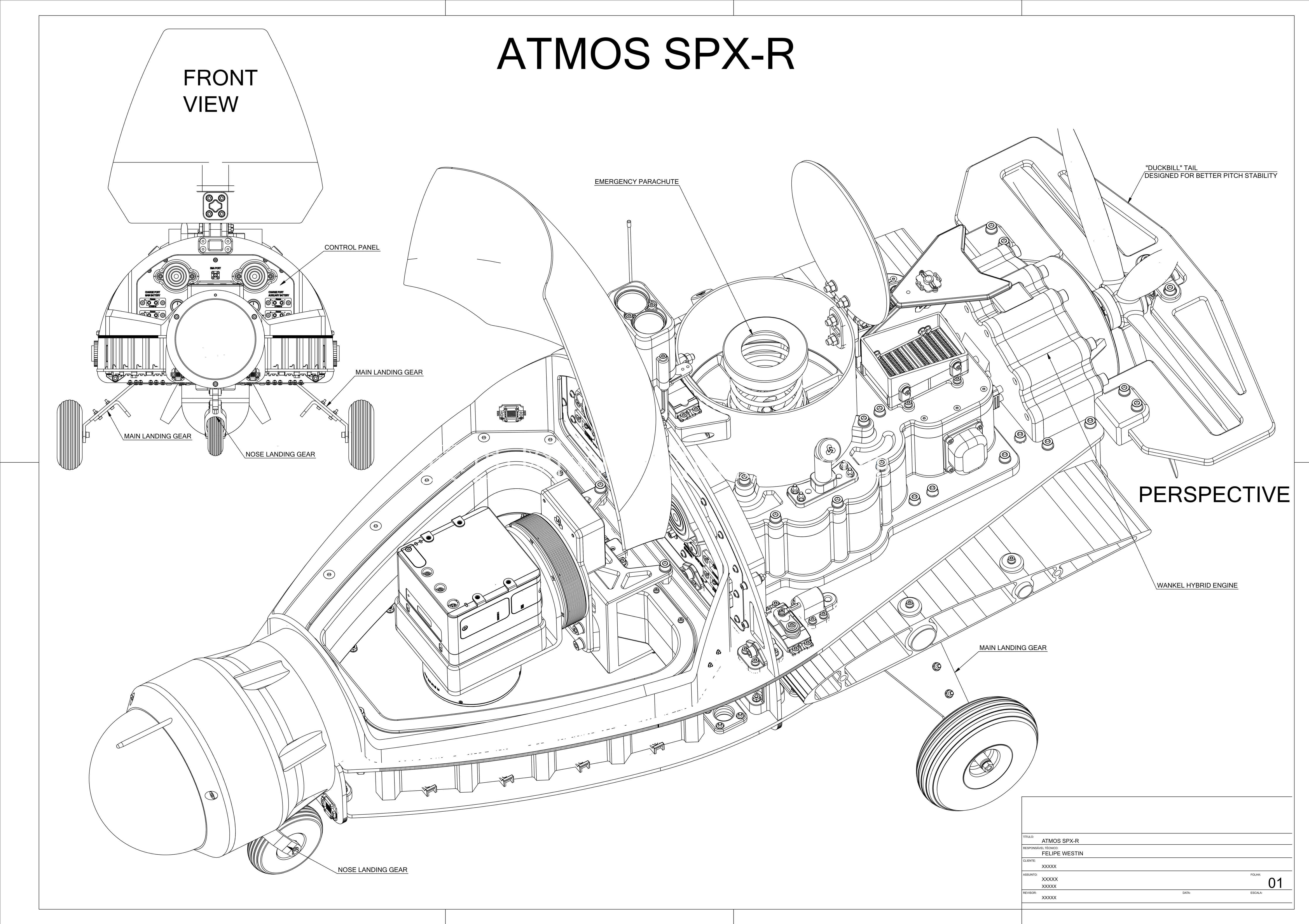 Atmos SPX/EPX 混合无人机项目