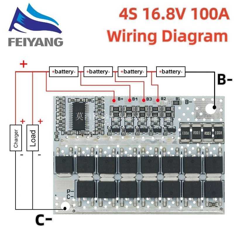 ������5S/4S/3S BMS 100A 21V/18V/16V��8V/12V ����ӵ�صĲο������