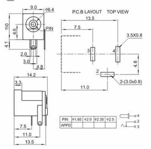 Conector Jack P4 F��mea