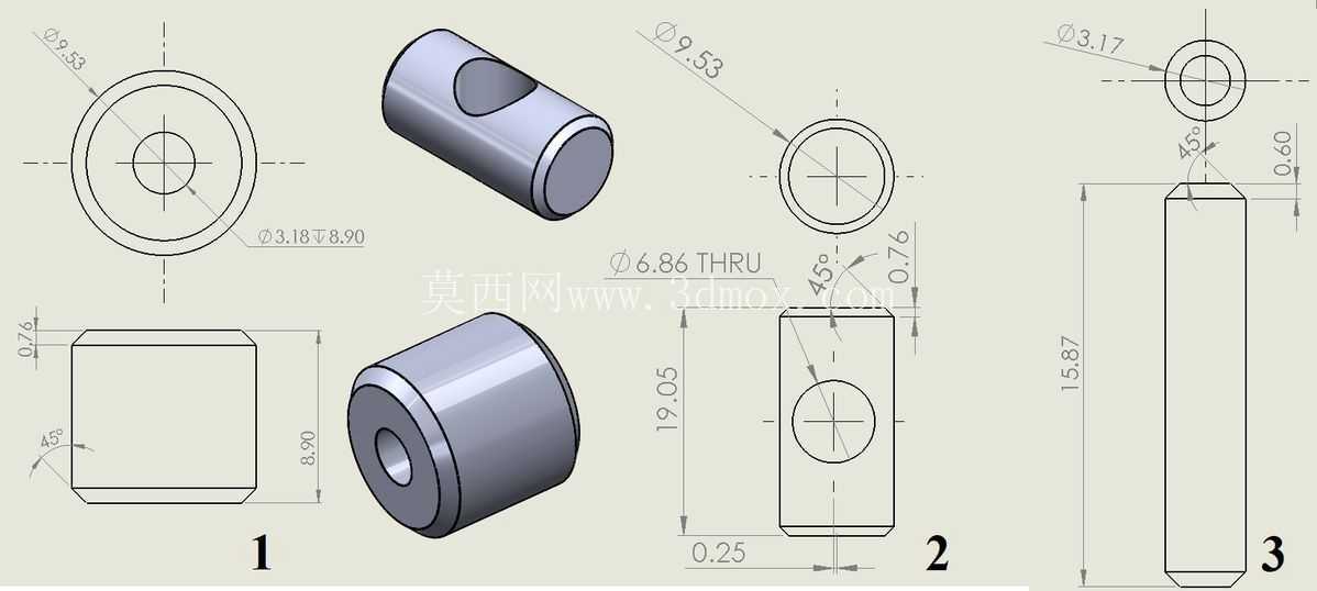 V6发动机STEP组件
