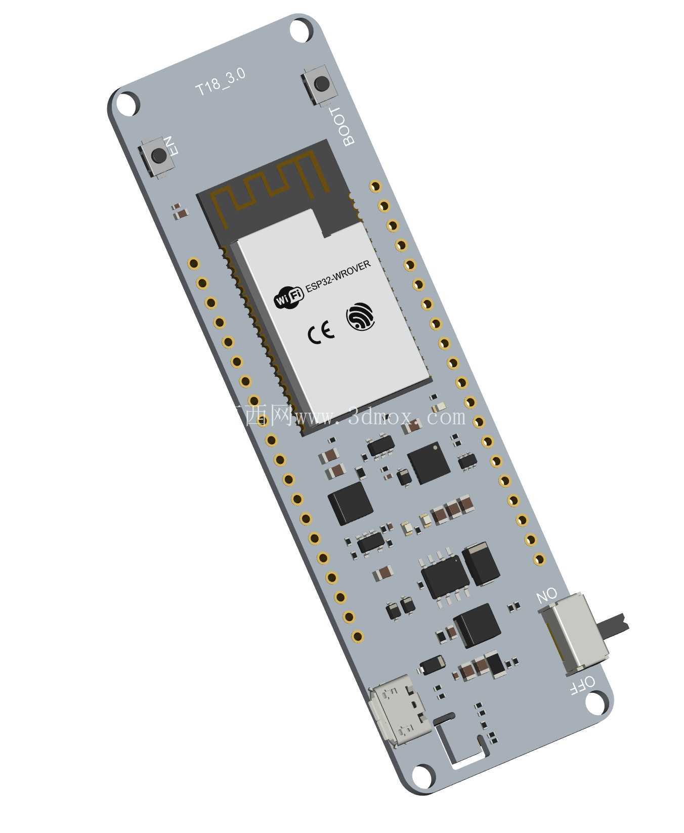 T18 - T-Energy 开发板 - ESP32 Wrover,配备 18650 电池