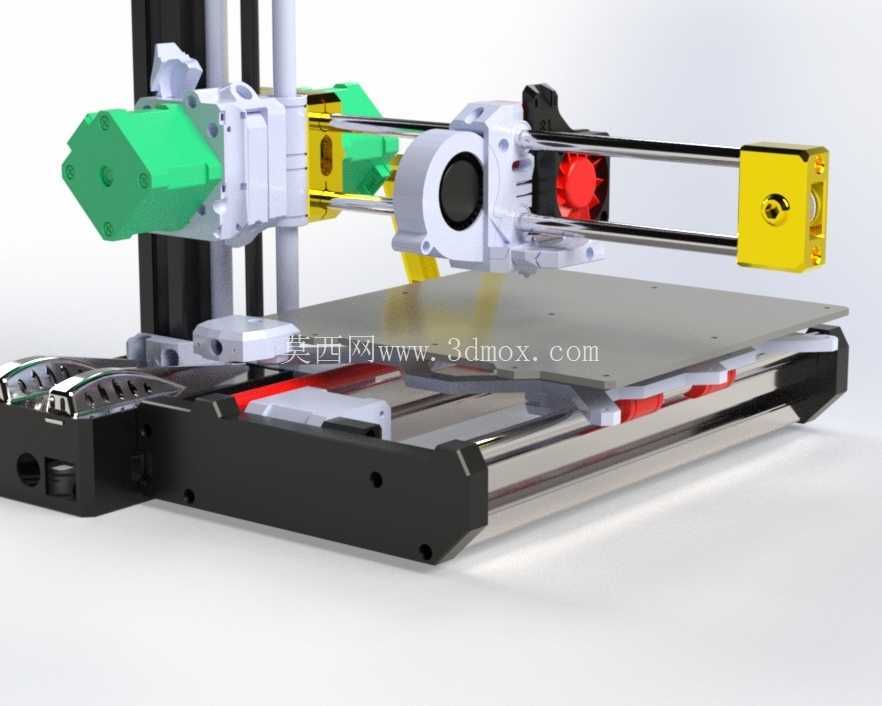 Prusa Mini 3D打印机组装步骤文件,SolidWorks