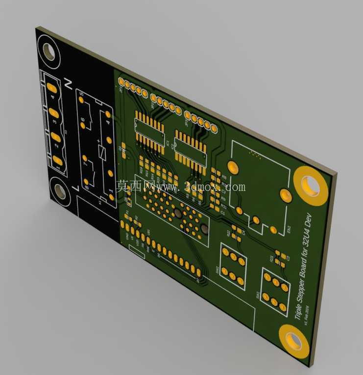 用于 Atmega32U4 开发的三步进电机