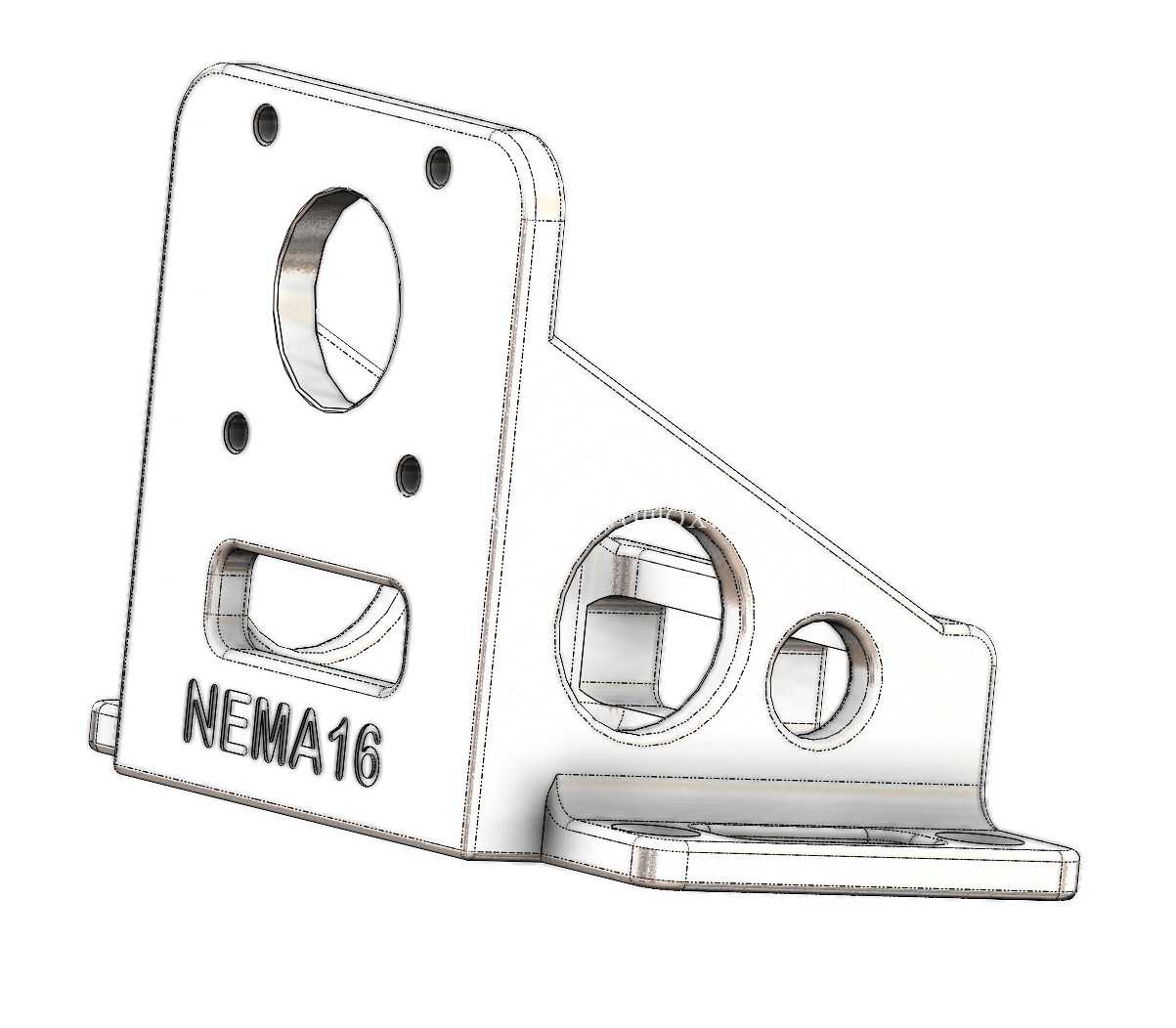 步进电机支架 NEMA16 V1.2