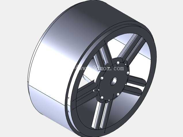 Rueda Deportiva para Motor TT / TT Motor 运动轮(2 部分组装)
