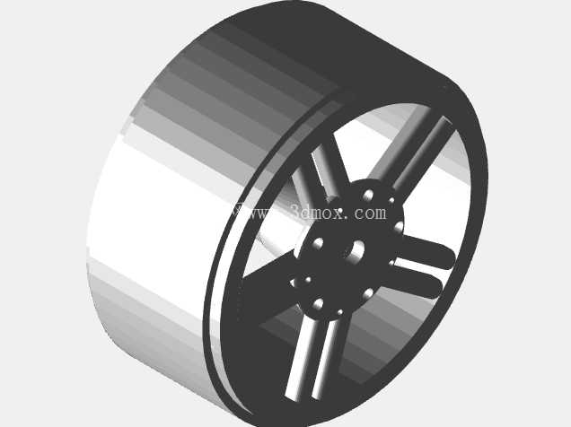 Rueda Deportiva para Motor TT / TT Motor 运动轮(2 部分组装)