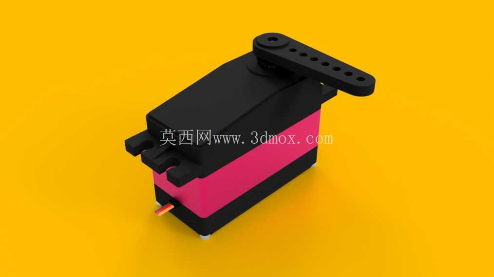 60 kg·cm 高扭矩伺服电机 — 尺寸精确的 CAD 模型(毫米),用于布局和安装