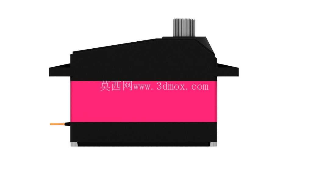 60 kg·cm 高扭矩伺服电机 — 尺寸精确的 CAD 模型(毫米),用于布局和安装