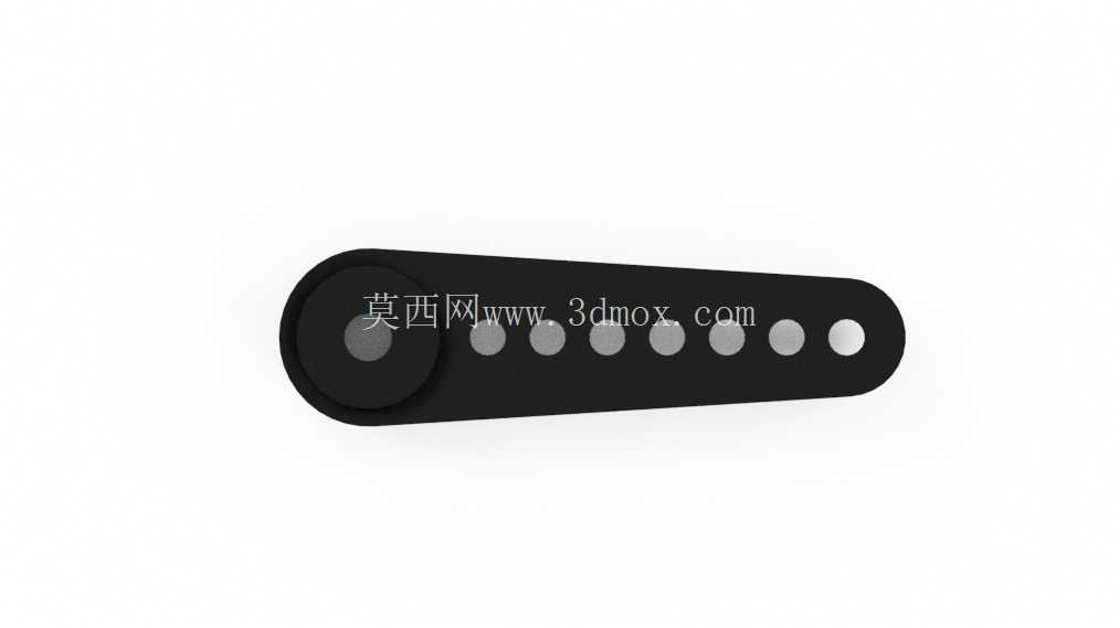 60 kg·cm 高扭矩伺服电机 — 尺寸精确的 CAD 模型(毫米),用于布局和安装