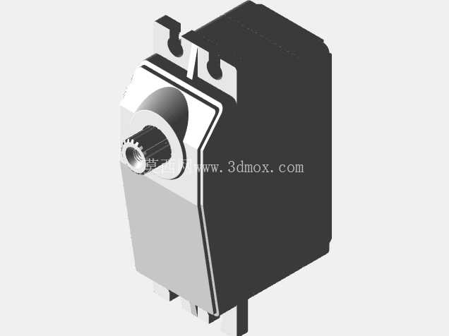 60 kg·cm 高扭矩伺服电机 — 尺寸精确的 CAD 模型(毫米),用于布局和安装