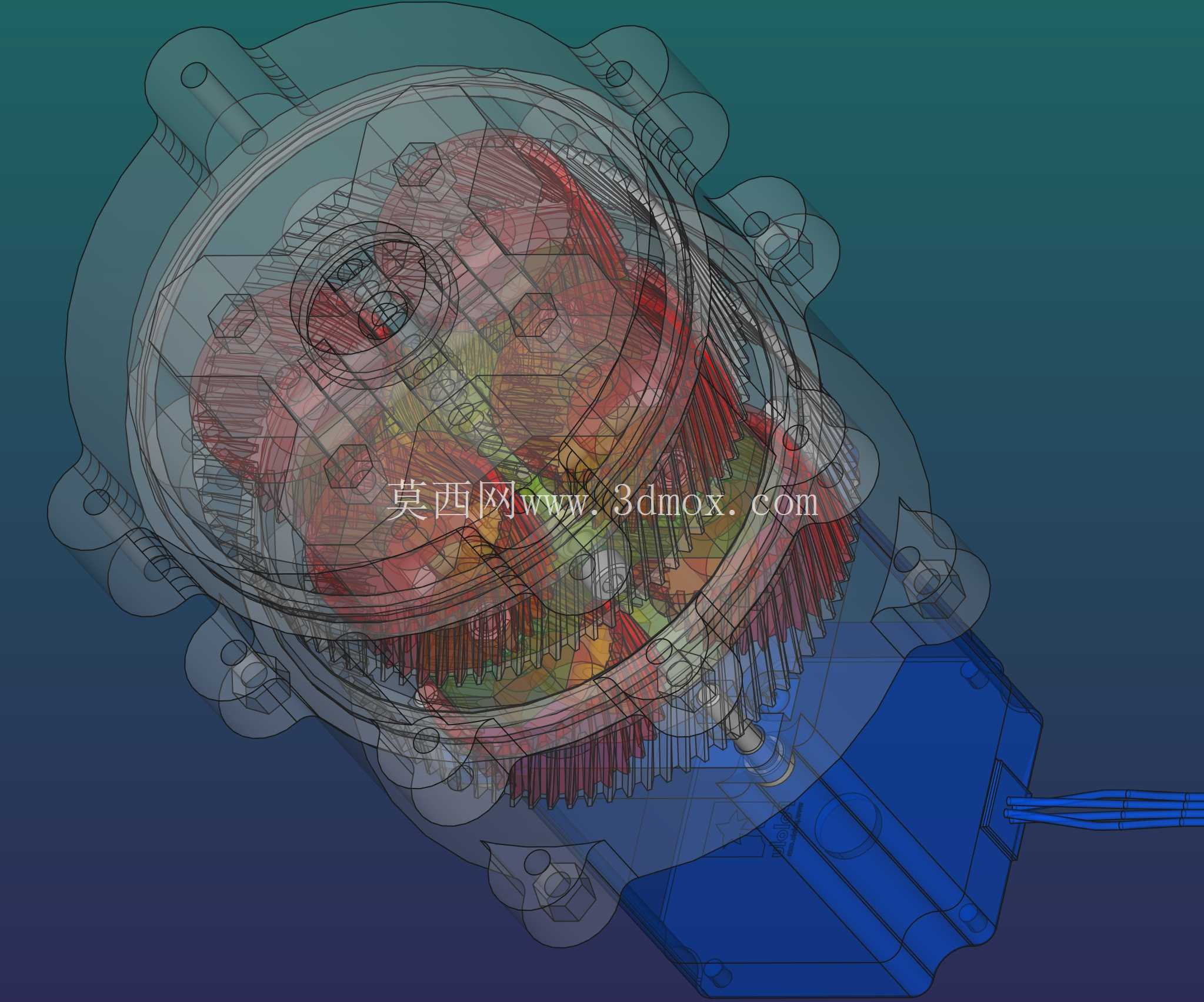 行星齿轮 1:4 可堆叠,适用于 NEMA 23 电机