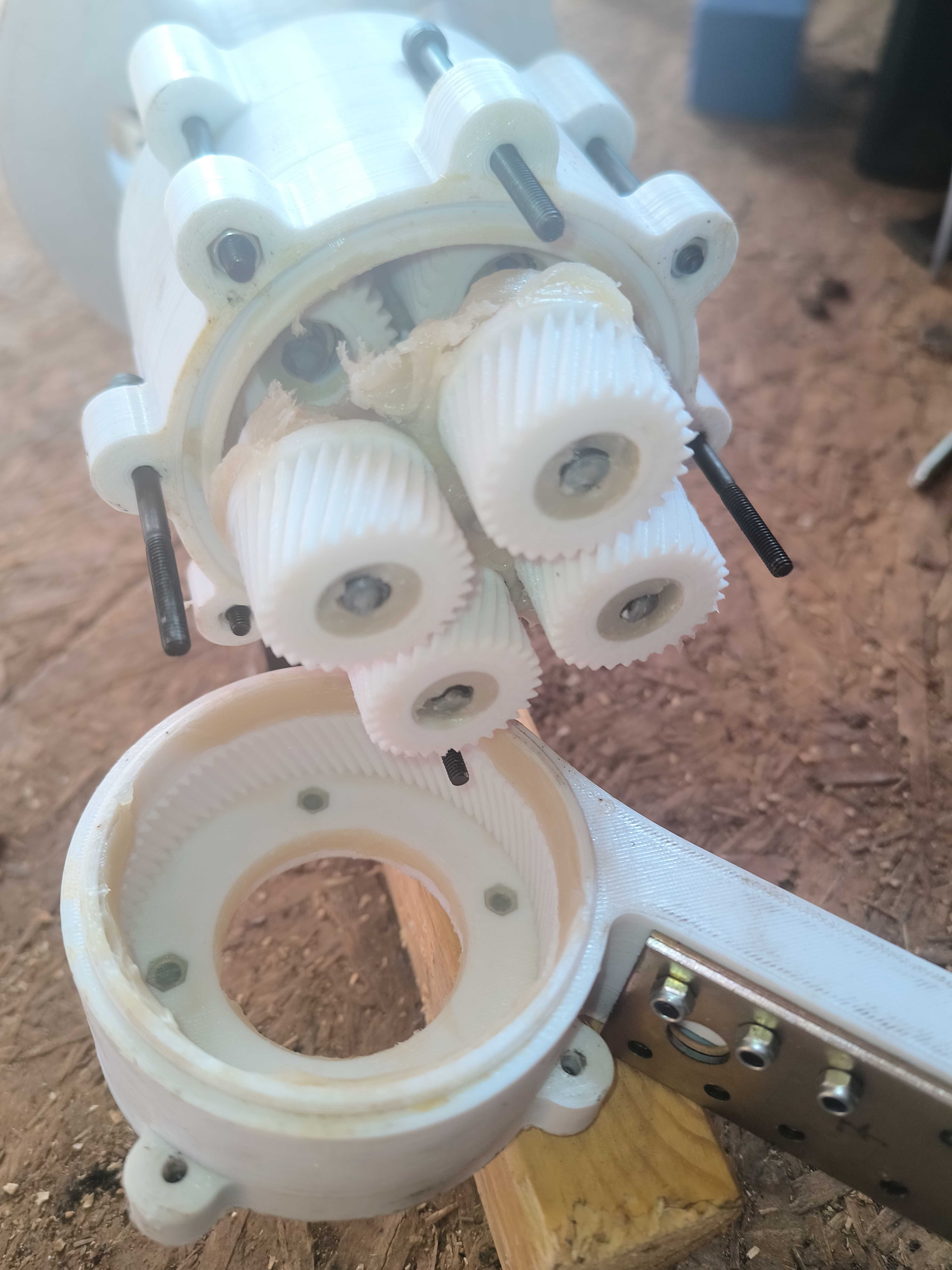 行星齿轮 1:4 可堆叠,适用于 NEMA 23 电机
