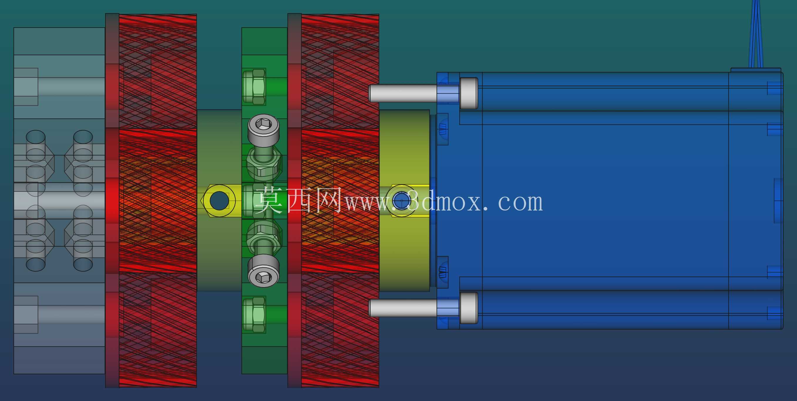 行星齿轮 1:4 可堆叠,适用于 NEMA 23 电机