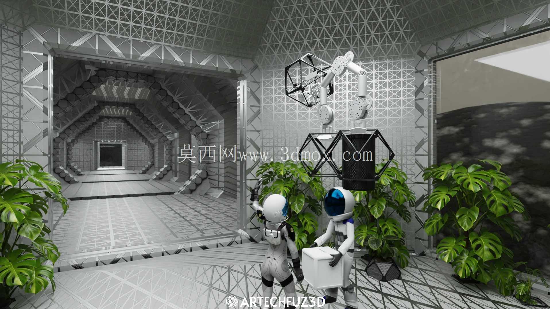 面向NASA太空任务的自主模块化水循环与农业概念设计:机器人组装与装备挑战