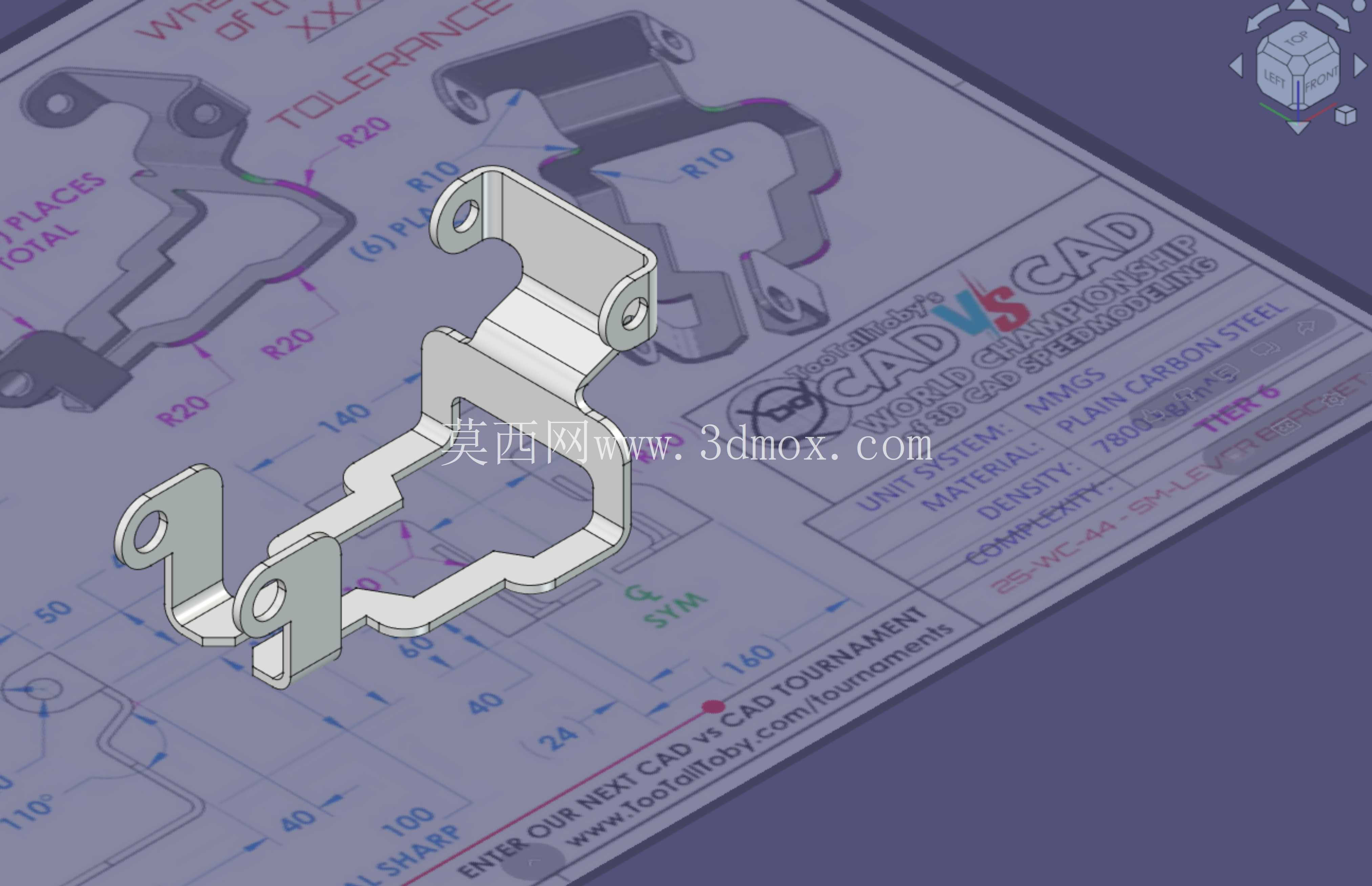 TTT 世界锦标赛 SM 杠杆支架 FreeCAD