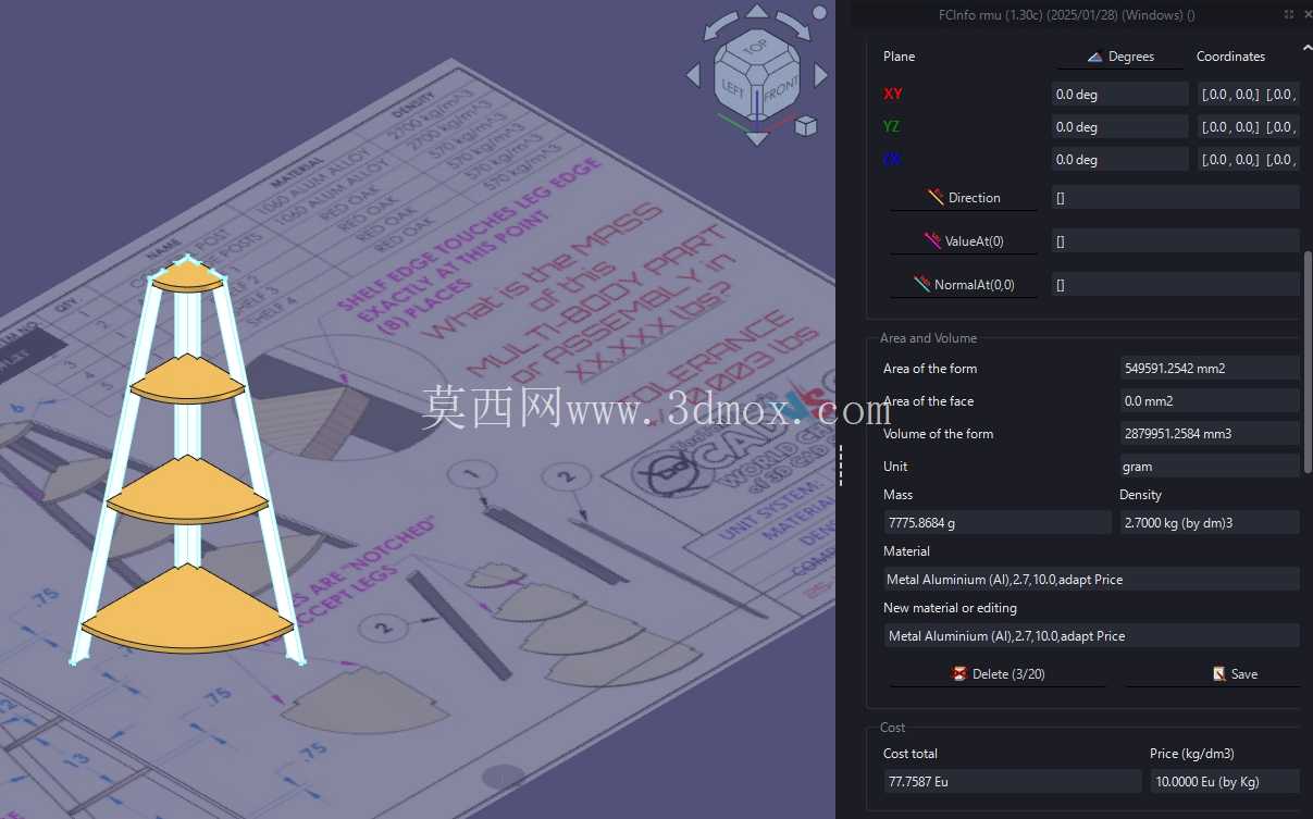 TTT世界锦标赛木制货架 FreeCAD