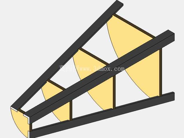 TTT世界锦标赛木制货架 FreeCAD
