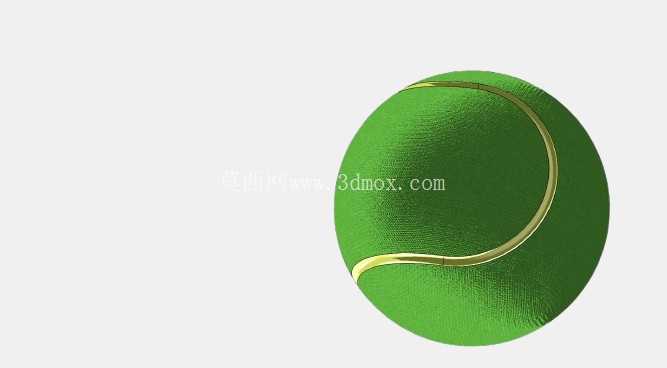 高质量网球3D CAD模型 - 精准设计