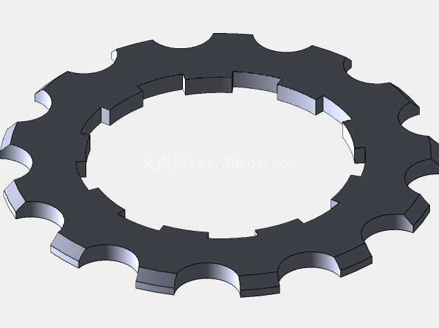 Shimano Claris 8速飞轮(11T-34T)的粗略建模