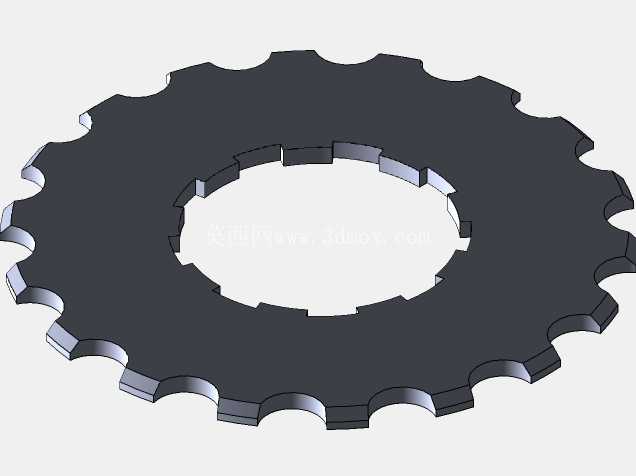 Shimano Claris 8速飞轮(11T-34T)的粗略建模
