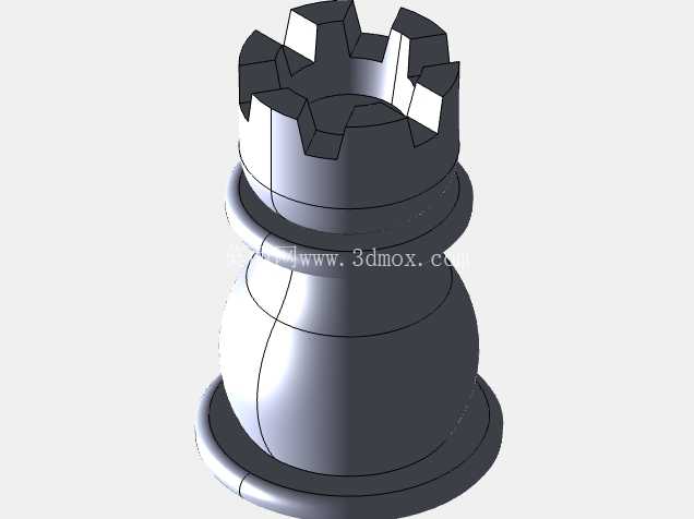国际象棋棋子的Solidwork 3D模型