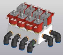 空气悬架阀组。