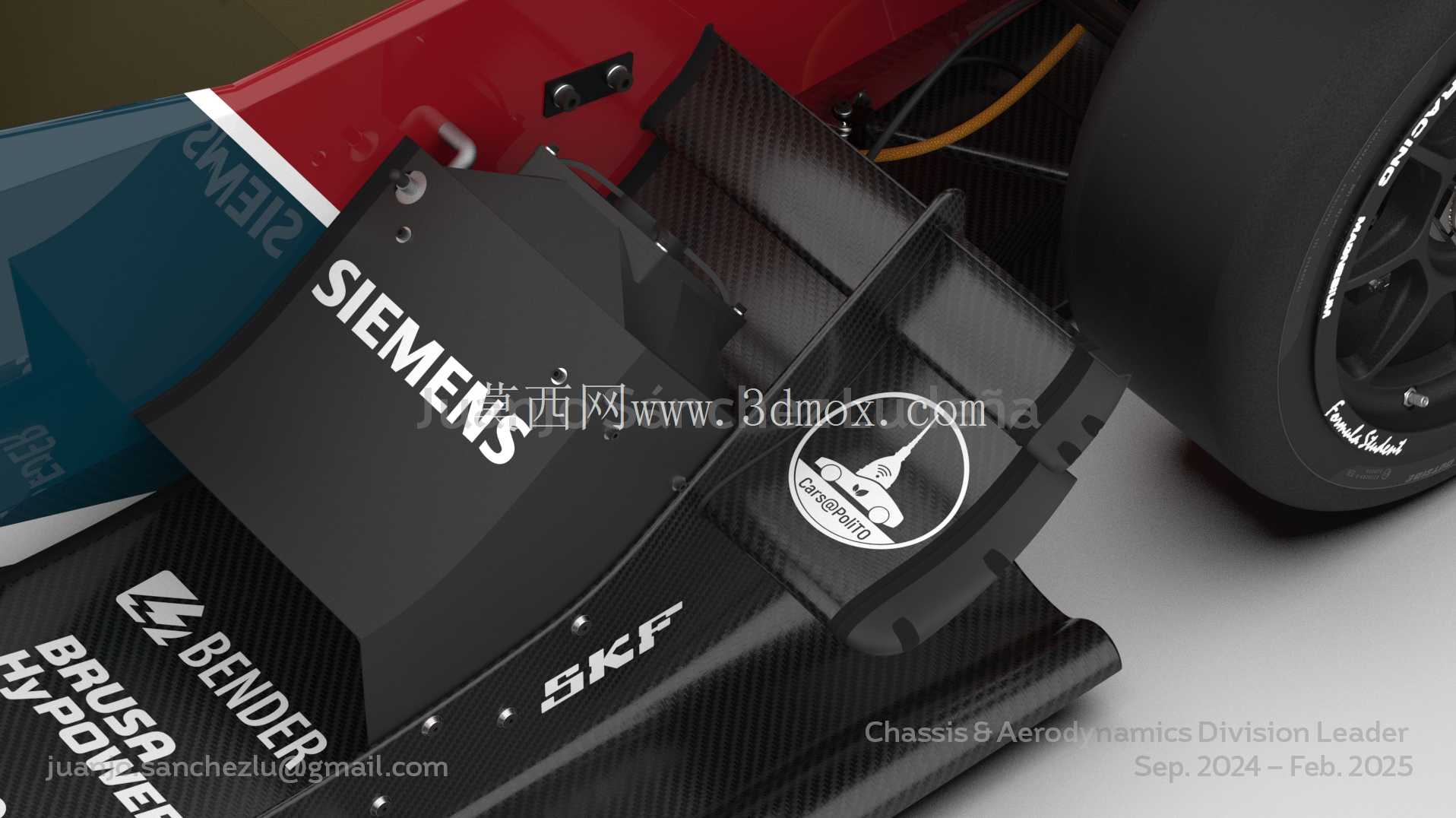 Formula Student SC19 全新前翼和侧箱空气动力学套件