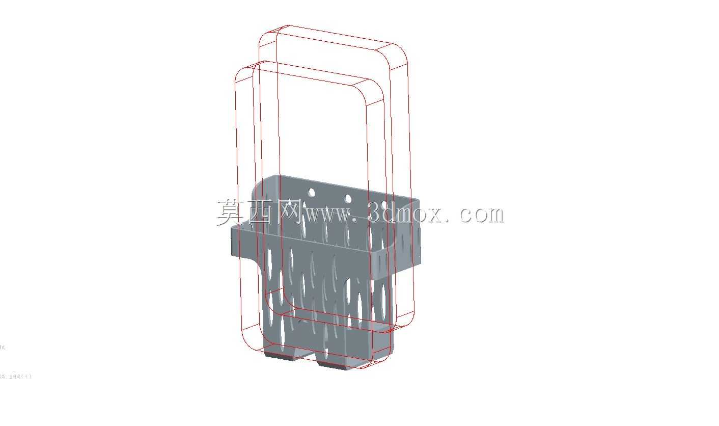 放置手机的3D打印盒挂在墙上