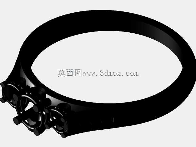 美国珠宝商城简约三石戒指
