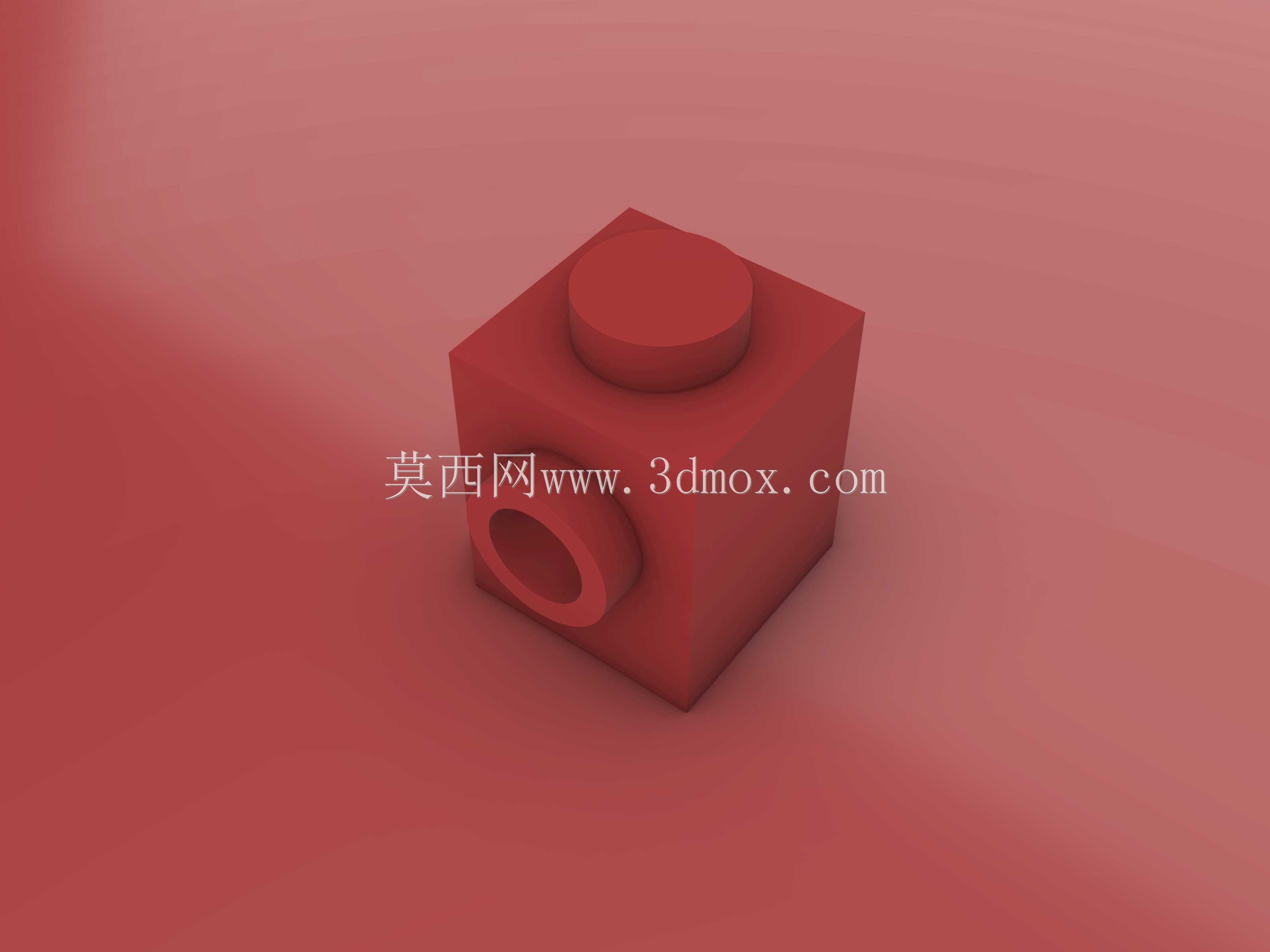乐高积木-带1个旋钮的1X1