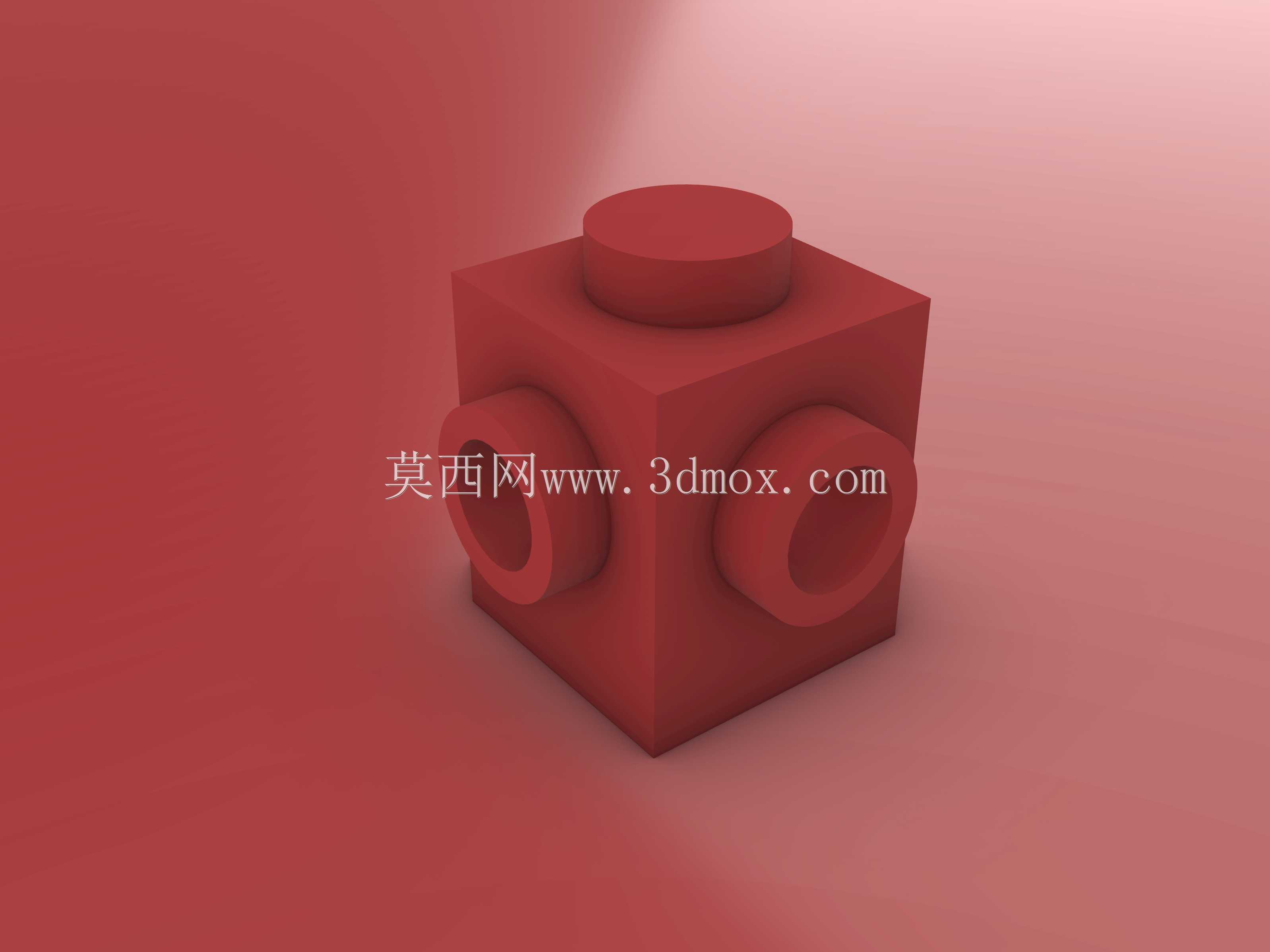 乐高积木-1X1,相邻面上有2个旋钮