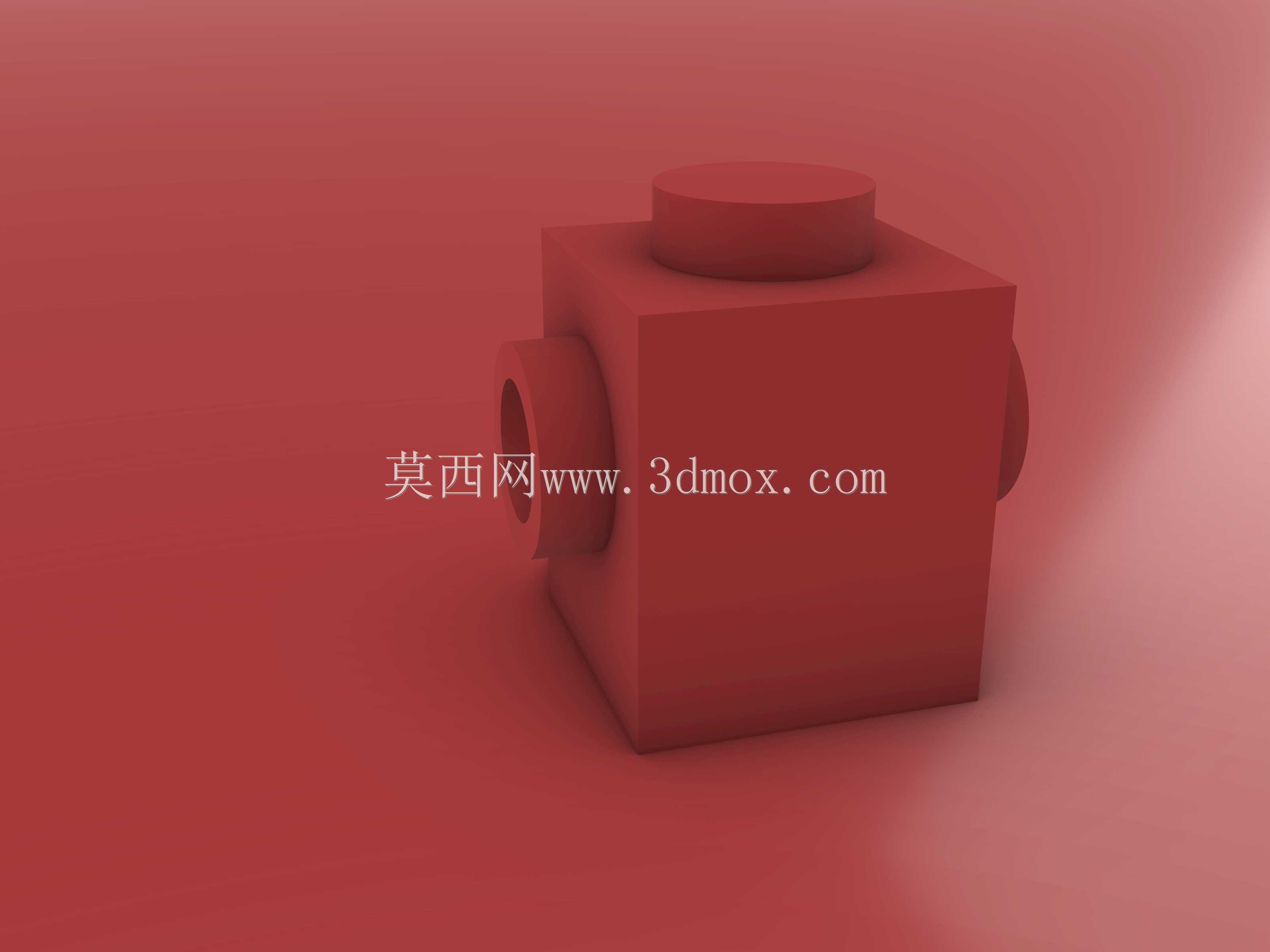 乐高积木-1X1,对面有两个旋钮