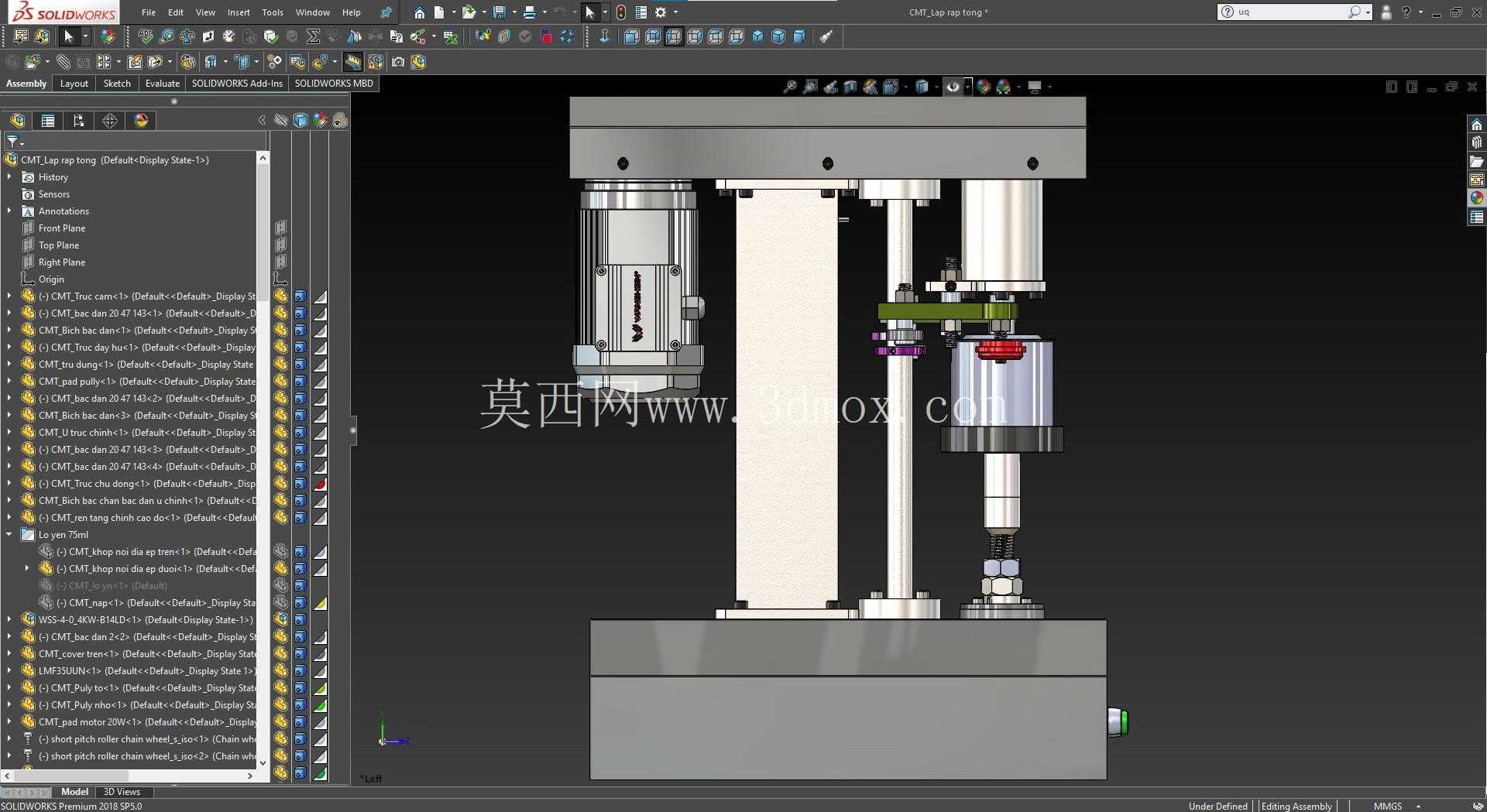 封罐机 SOLIDWORKS 2018