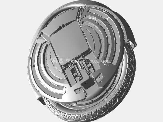 Inmotion V8F EUC �� 3D ɨ��ͼ�����п� 3D ��ӡ�Ķ���Ь���