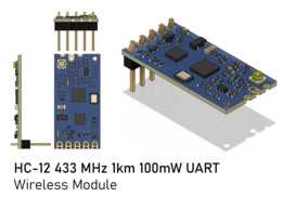 HC-12 433 MHz 1km 100mW UART ����ģ��