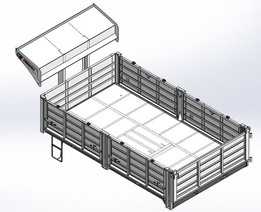 Caja volcadora(箱式自卸车)(TCV081)