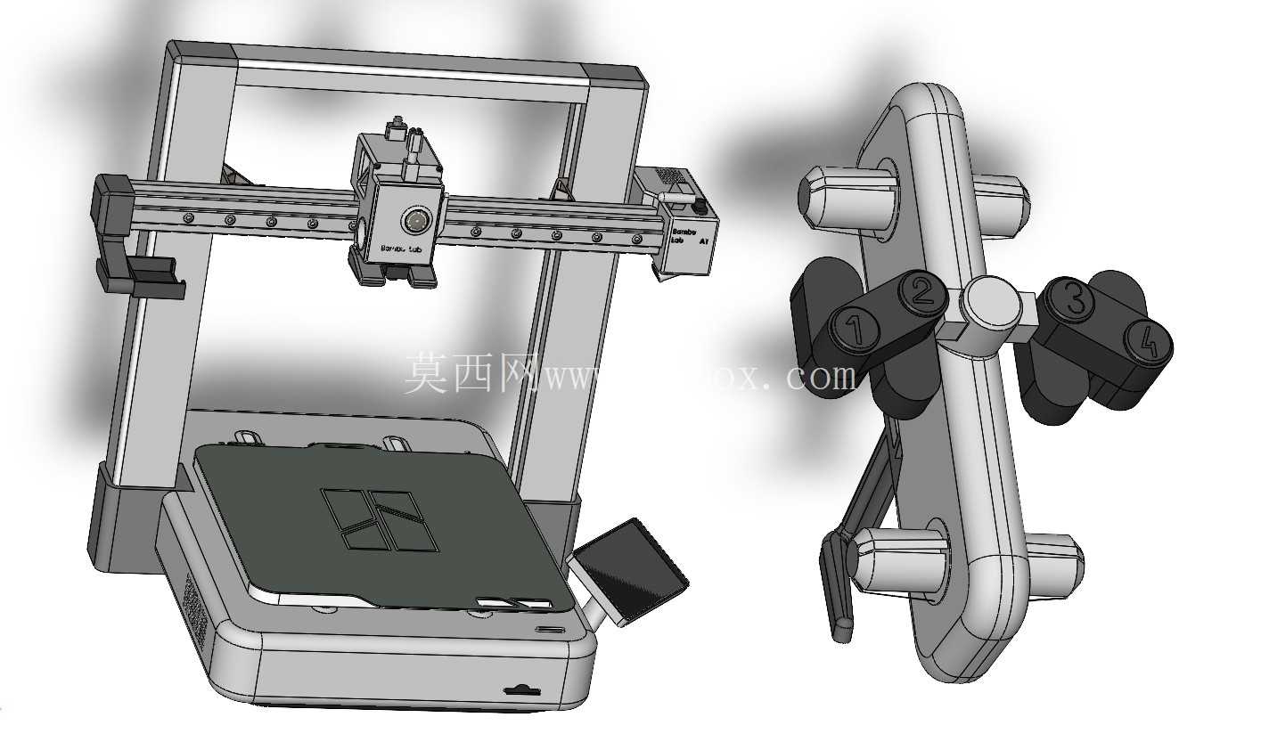 Bambu Lab A1 Combo 3D��ӡ�� AMS ģ��