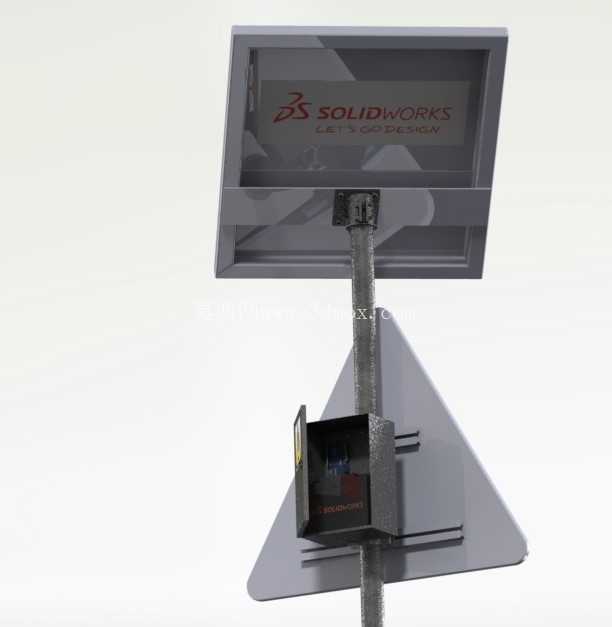 Panneau �ź�ͨ�� Pi��ton Automatique Autonome / �����Զ����к����־