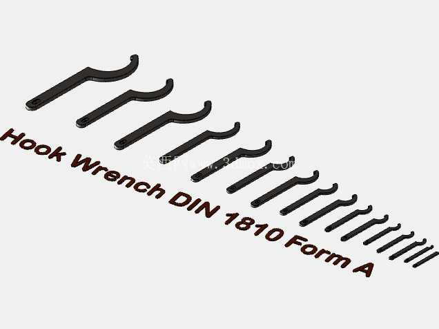 钩形扳手 DIN 1810
