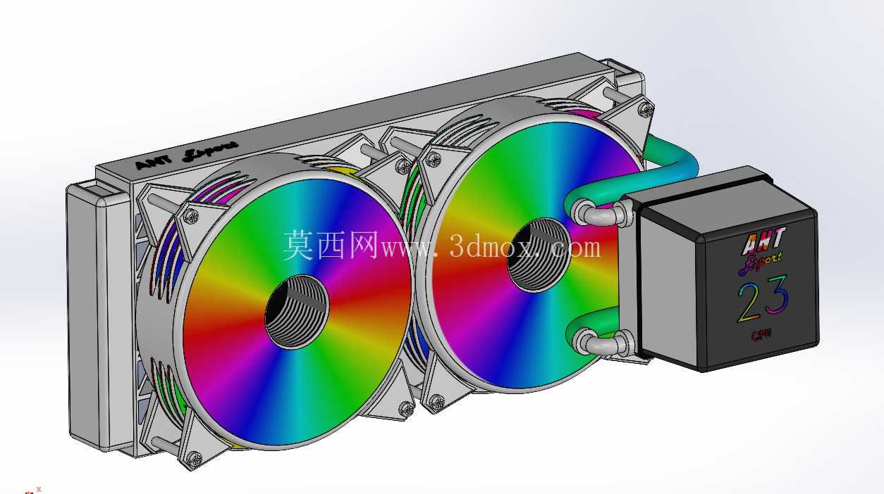ANT 液冷 CPU 散热器 – 双 RGB 风扇一体式水冷
