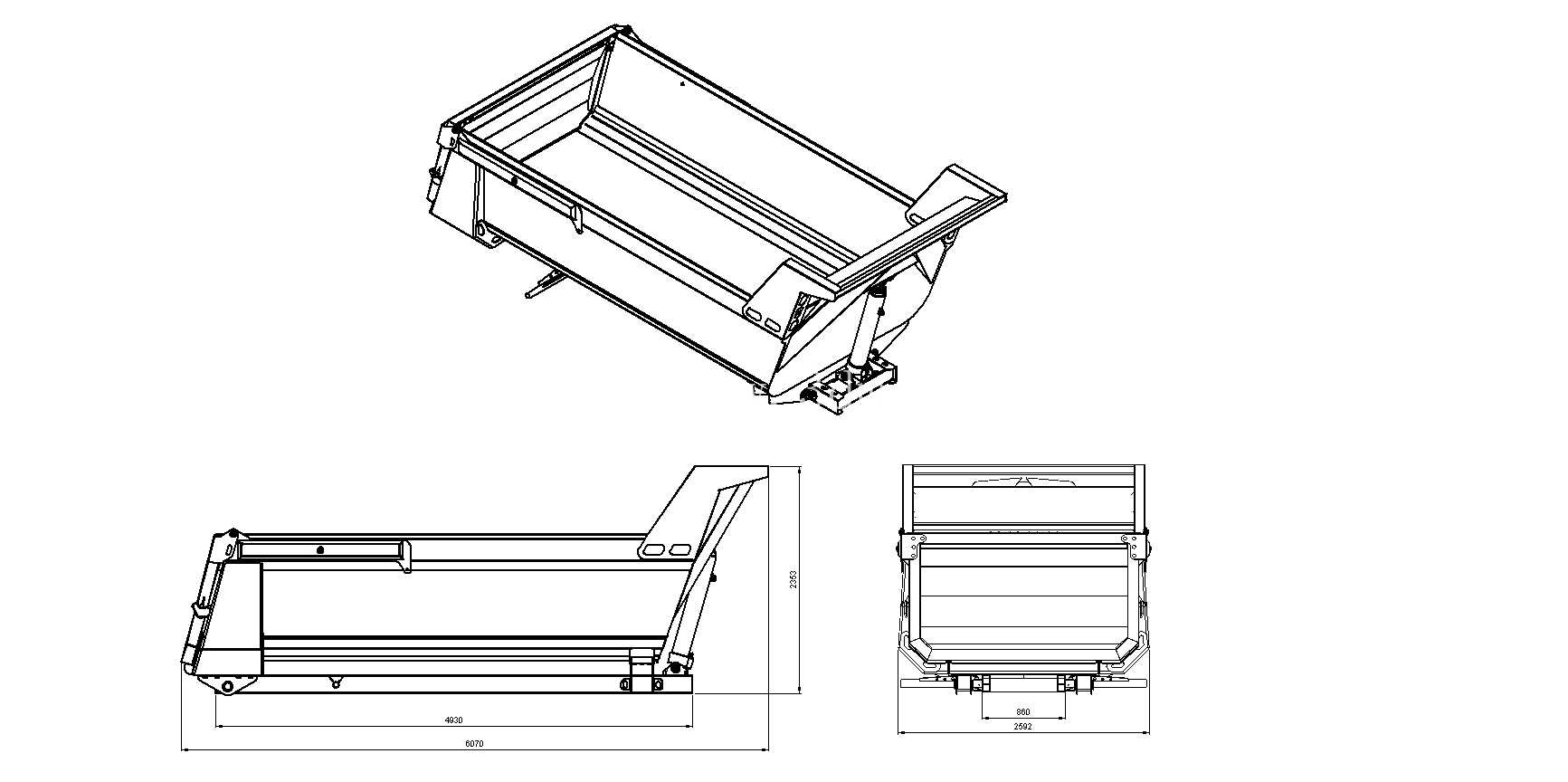 Caja volcadora roquera 14 m3����ʽ��ж����(TCV140)