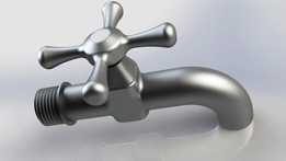 Solidworks��ˮ��ͷ��
