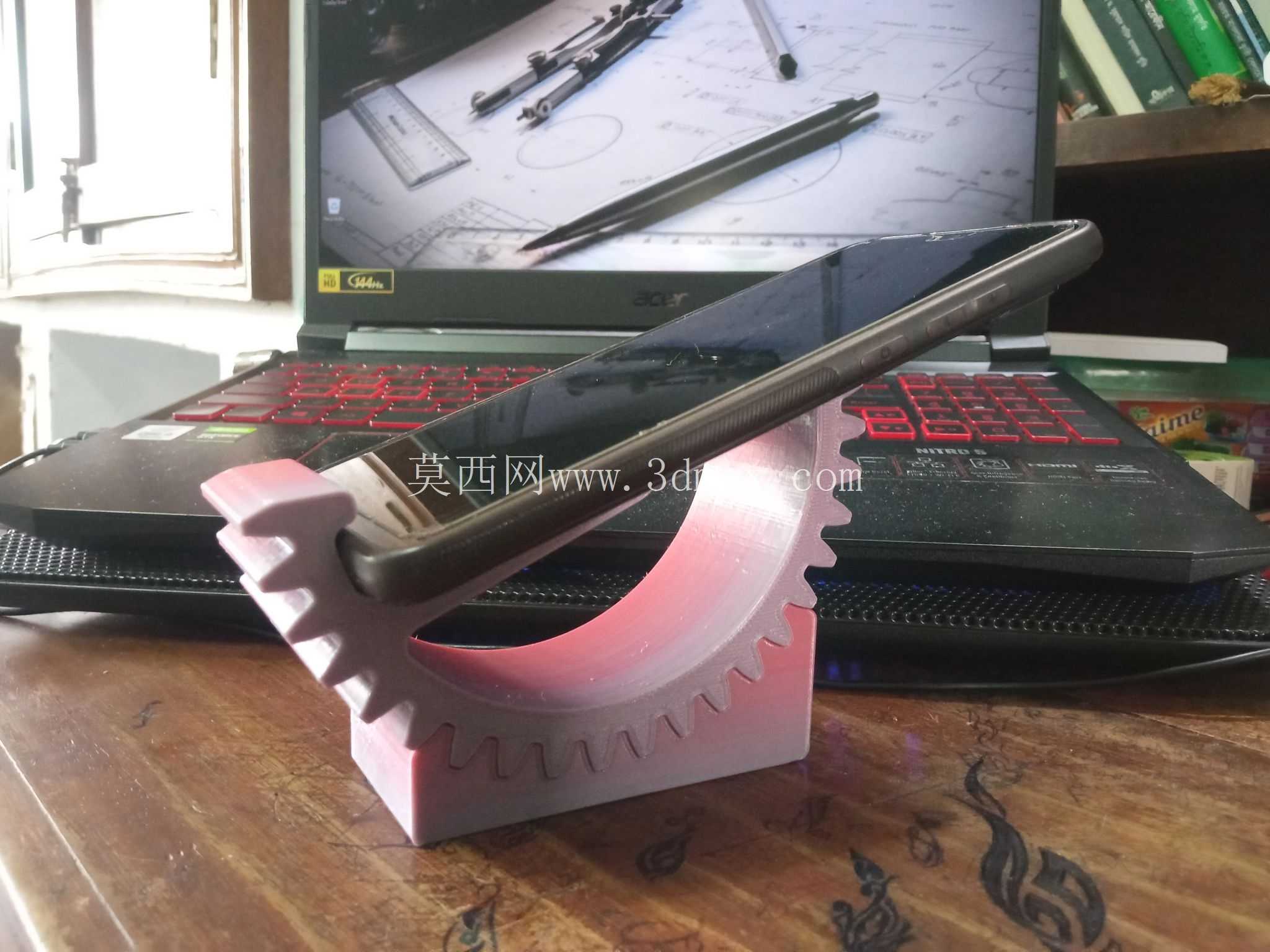 齿轮齿条手机支架 | 3D打印 & 功能性设计