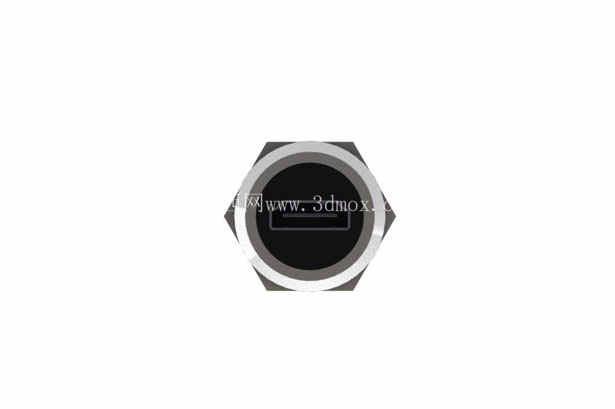 用于机箱面板安装的HDMI连接器
