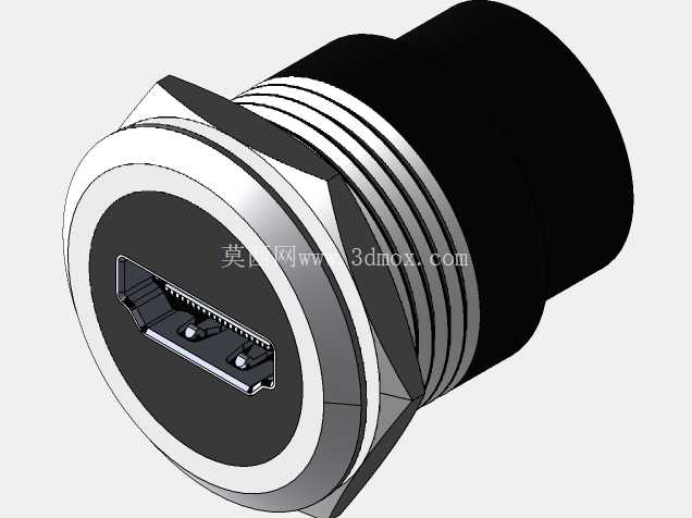 用于机箱面板安装的HDMI连接器