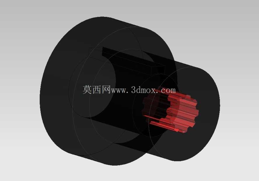 电机与液压泵之间的固定轴连接(DIN 5482 B-17X14 内花键)