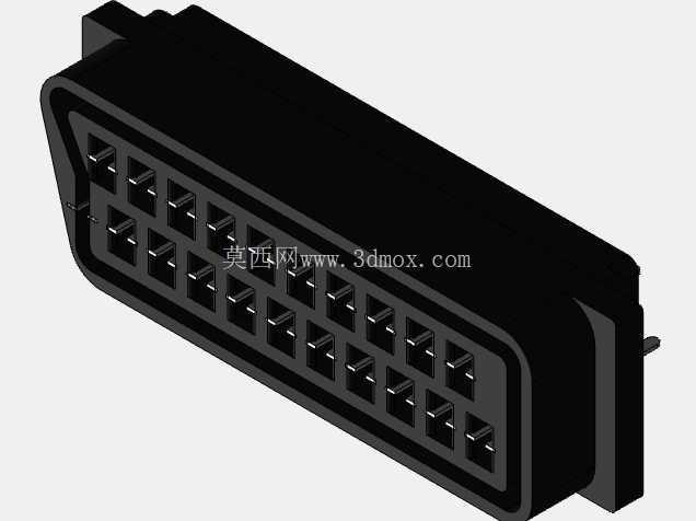 ĸͷ SCART 21 �� 180�� ���������� PCB ��װ