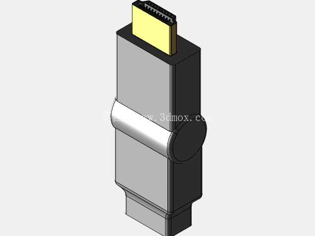 HDMI公头转Mini HDMI母头旋转适配器(HDMI A型-C型)