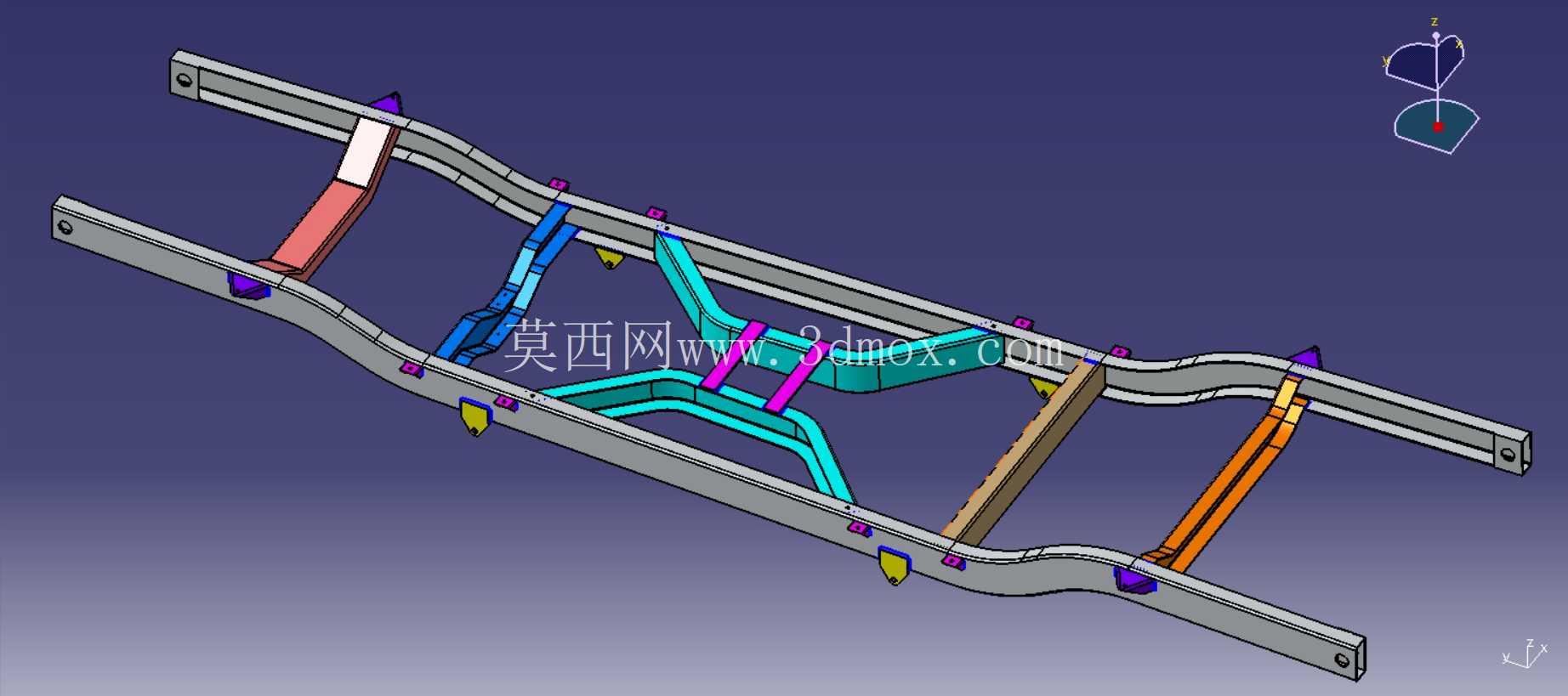 梯形底盘框架