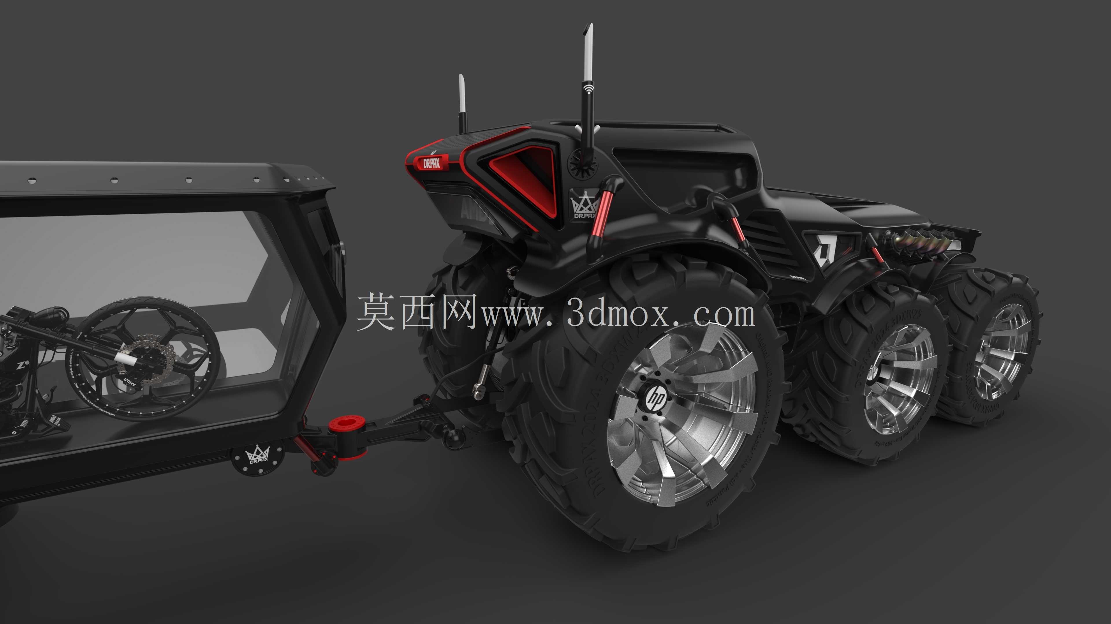 DR_PAX 的黑色 AI 拖拉机
